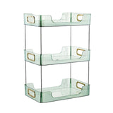 Maxbell Cosmetic Storage Rack Organizer Shelf for Kitchen Home Pantry Countertop Green