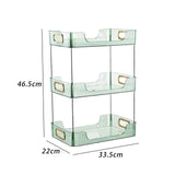 Maxbell Cosmetic Storage Rack Organizer Shelf for Kitchen Home Pantry Countertop Green