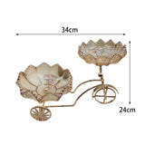 Maxbell Glass Serving Tray Dried Fruit Bowl Holders Decorative for Centerpiece Amber