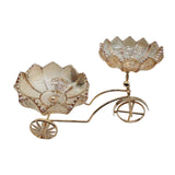 Maxbell Glass Serving Tray Dried Fruit Bowl Holders Decorative for Centerpiece Amber