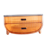 Maxbell Make up Case Cosmetic Desktop Case Cosmetic Storage Rack for Drawer Vanity Orange