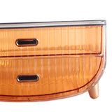 Maxbell Make up Case Cosmetic Desktop Case Cosmetic Storage Rack for Drawer Vanity Orange