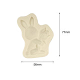 Maxbell 3D Easter Silicone Bunny Molds Bunny DIY Rabbit for Chocolate Cookie Fondant Style A