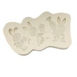 Maxbell 3D Easter Silicone Bunny Molds Bunny DIY Rabbit for Chocolate Cookie Fondant Style C