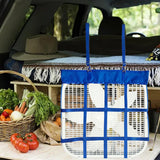 Maxbell box Holder Pet Supplies with Strap Portable for Outdoor farm Blue
