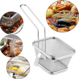 Maxbell Stainless Steel Hot Pot Colander for Kitchen Utensil Cooking Frying Supplies Small