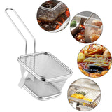 Maxbell Stainless Steel Hot Pot Colander for Kitchen Utensil Cooking Frying Supplies Small