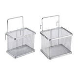 Maxbell Stainless Steel Wire Fry Basket with Handle for Restaurant Cooking Tableware S