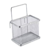 Maxbell Stainless Steel Wire Fry Basket with Handle for Restaurant Cooking Tableware S