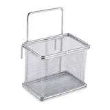 Maxbell Stainless Steel Wire Fry Basket with Handle for Restaurant Cooking Tableware S