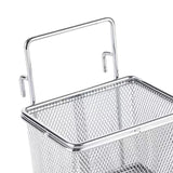 Maxbell Stainless Steel Wire Fry Basket with Handle for Restaurant Cooking Tableware L