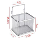 Maxbell Stainless Steel Wire Fry Basket with Handle for Restaurant Cooking Tableware L