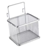 Maxbell Stainless Steel Wire Fry Basket with Handle for Restaurant Cooking Tableware L