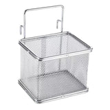 Maxbell Stainless Steel Wire Fry Basket with Handle for Restaurant Cooking Tableware L