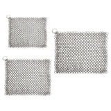 Maxbell Chain Scrubber 316 Stainless Steel Wear Resistance for Griddle Wok Scraper small