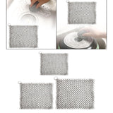 Maxbell Chain Scrubber 316 Stainless Steel Wear Resistance for Griddle Wok Scraper small