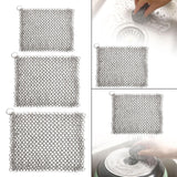 Maxbell Chain Scrubber 316 Stainless Steel Wear Resistance for Griddle Wok Scraper small