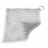 Maxbell Chain Scrubber 316 Stainless Steel Wear Resistance for Griddle Wok Scraper small