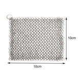 Maxbell Chain Scrubber 316 Stainless Steel Wear Resistance for Griddle Wok Scraper small