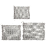 Maxbell Chain Scrubber 316 Stainless Steel Wear Resistance for Griddle Wok Scraper small
