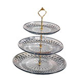 Maxbell Modern Serving Tray Snack Plate Round Platter Fruit Plate for Birthday Party