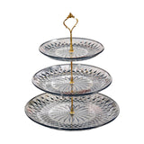 Maxbell Modern Serving Tray Snack Plate Round Platter Fruit Plate for Birthday Party