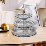 Maxbell Modern Serving Tray Snack Plate Round Platter Fruit Plate for Birthday Party