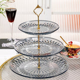Maxbell Modern Serving Tray Snack Plate Round Platter Fruit Plate for Birthday Party