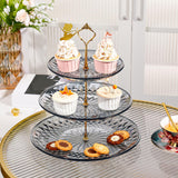 Maxbell Modern Serving Tray Snack Plate Round Platter Fruit Plate for Birthday Party
