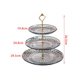 Maxbell Modern Serving Tray Snack Plate Round Platter Fruit Plate for Birthday Party