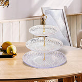Maxbell Modern Serving Tray Snack Plate Round Platter Fruit Plate for Birthday Party
