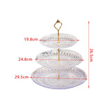 Maxbell Modern Serving Tray Snack Plate Round Platter Fruit Plate for Birthday Party