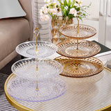 Maxbell Modern Serving Tray Snack Plate Round Platter Fruit Plate for Birthday Party