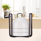 Maxbell Dinnerware Bowls Holder Tray Storage for Tableware Cabinet Kitchen Accessory Black