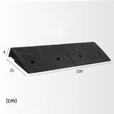 Maxbell Driveway Curb Ramp Threshold Ramp for Motorcycle Driveway Loading Dock Black 4cm