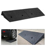 Maxbell Driveway Curb Ramp Threshold Ramp for Motorcycle Driveway Loading Dock Black 4cm