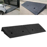 Maxbell Driveway Curb Ramp Threshold Ramp for Motorcycle Driveway Loading Dock Black 4cm