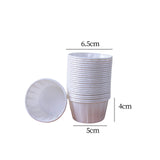 Maxbell 50 Pieces Greaseproof Paper Cupcake Wrappers Baking Cups Accessory Durable White