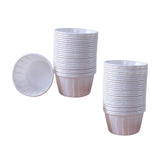 Maxbell 50 Pieces Greaseproof Paper Cupcake Wrappers Baking Cups Accessory Durable White