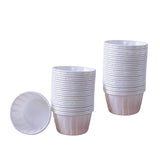 Maxbell 50 Pieces Greaseproof Paper Cupcake Wrappers Baking Cups Accessory Durable White
