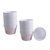 Maxbell 50 Pieces Greaseproof Paper Cupcake Wrappers Baking Cups Accessory Durable White