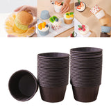 Maxbell 50 Pieces Greaseproof Paper Cupcake Wrappers Baking Cups Accessory Durable Coffee