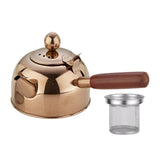 Maxbell Portable Stainless Steel Tea Kettle Water Pot for Picnic Restaurant Kitchen Brown