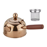 Maxbell Portable Stainless Steel Tea Kettle Water Pot for Picnic Restaurant Kitchen Brown