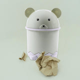 Maxbell Desktop Garbage Can Makeup Tabletop Trash Can Compact for Bedroom Household Green