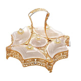 Maxbell Appetizer Tray Organizer and Handle Fruit Bowl for Nuts Dried Fruit Sweets