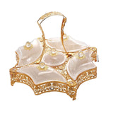 Maxbell Appetizer Tray Organizer and Handle Fruit Bowl for Nuts Dried Fruit Sweets