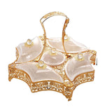 Maxbell Appetizer Tray Organizer and Handle Fruit Bowl for Nuts Dried Fruit Sweets