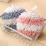 Maxbell Hand Towel Hand Wash Cleaning Cloth Washcloths for Washroom Kitchen Toilet Pink and White