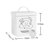 Maxbell Airtight Cute Pet Food Storage Containers with Lids for Hiking Travel Indoor S